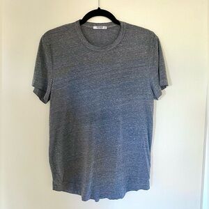 Buck Mason Heather Gray Curved Hem T-Shirt